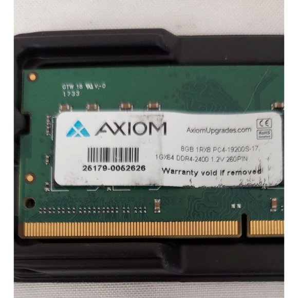Axiom 8GB DDR4 SDRAM Memory Modulen2400MHz DDR4-2400/PC4-19200 1.20 V 260-pin - Picture 2 of 4